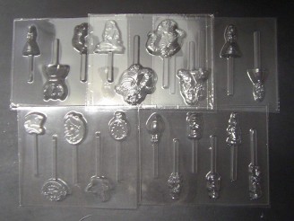 Alice in Wonderland Set of 5 Chocolate Candy Molds